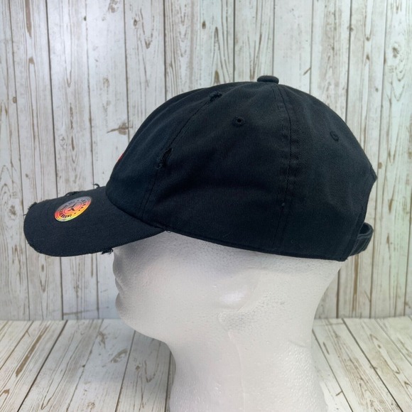 MUKA Paid‎ Bear Dad Hat Cap Black Distressed Baseball Embroidered MU:KA: - Picture 6 of 9